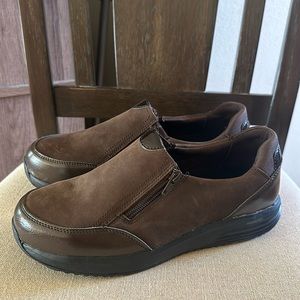 Rockport Works Women’s Trustride Leather Trutech Shoes Brown Size 10W Wide